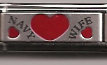 Navy wife - superlink 9mm laser charm